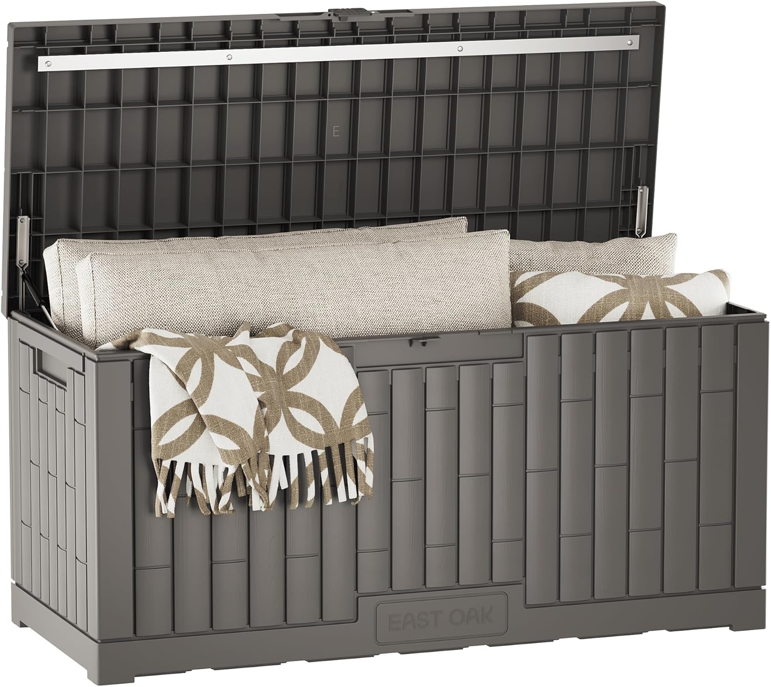 Gardening Tools And Accessories - 120-Gallon Outdoor Storage Box with Steel