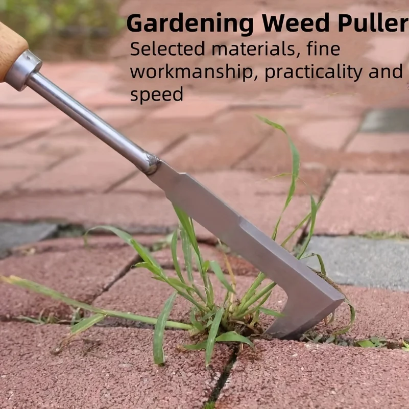 Gardening Tools Used For Weeding - Stainless steel gap weeding tool, L-shaped