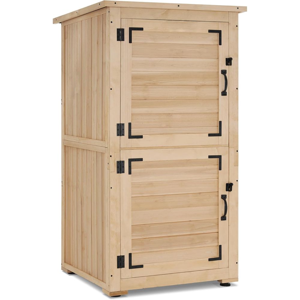 30 Natural Wood Outdoor Storag - Gardening Tools In 리뷰 및 가격