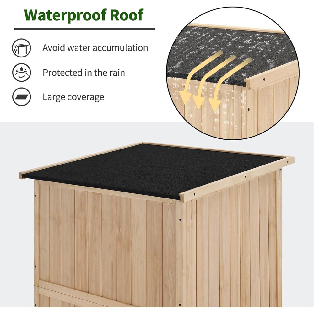 30 Natural Wood Outdoor Storag - Gardening Tools In 리뷰 및 가격