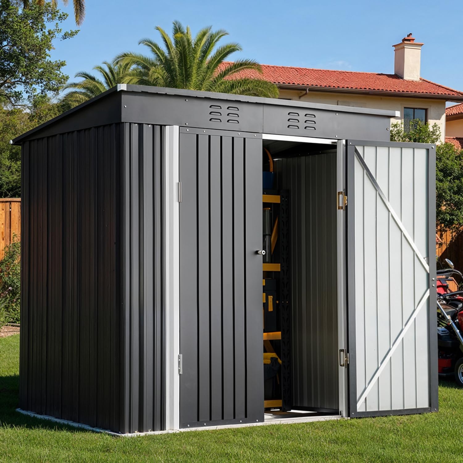 6x4ft Metal Outdoor Storage Sh - Gardening Tools In 리뷰 및 가격