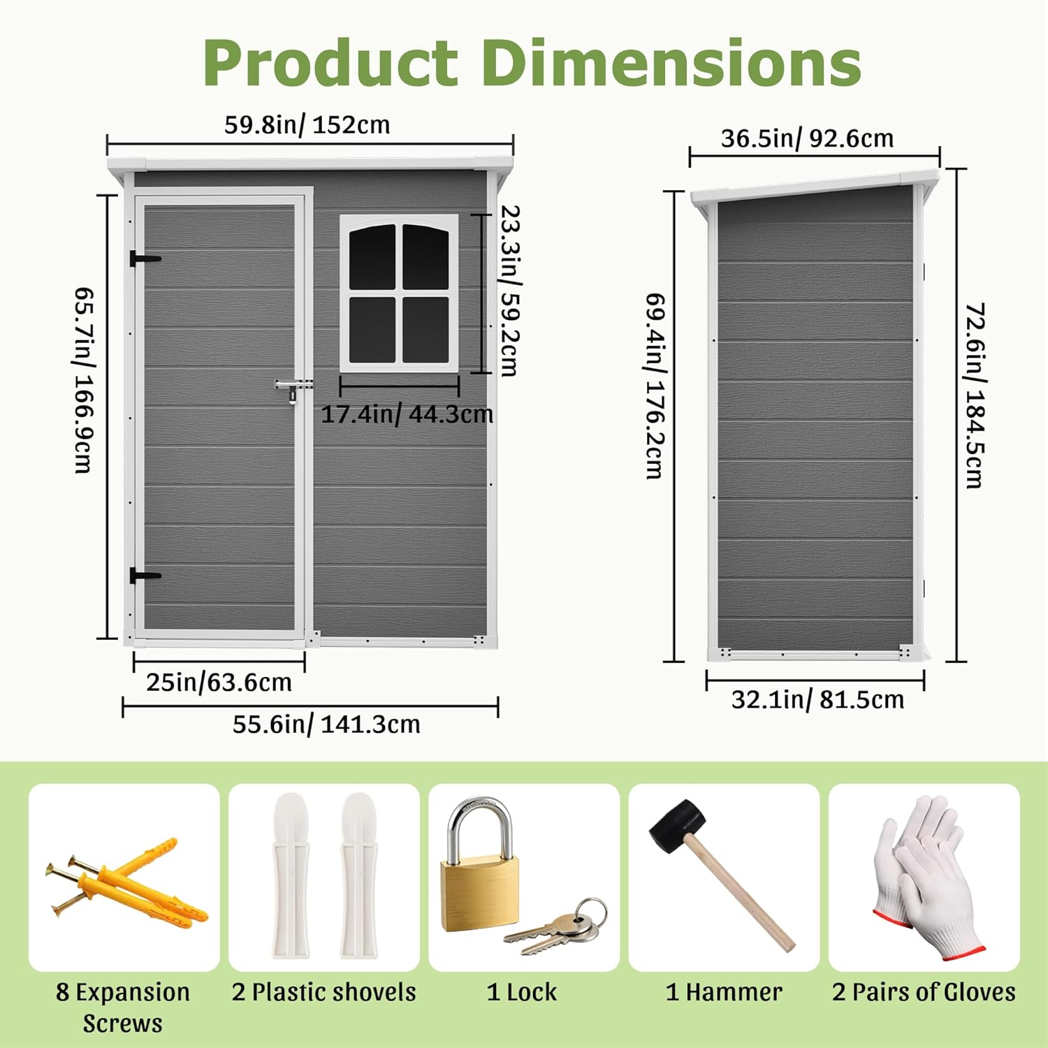 Resin Outdoor Storage Shed Kit - Gardening Tools In 리뷰 및 가격