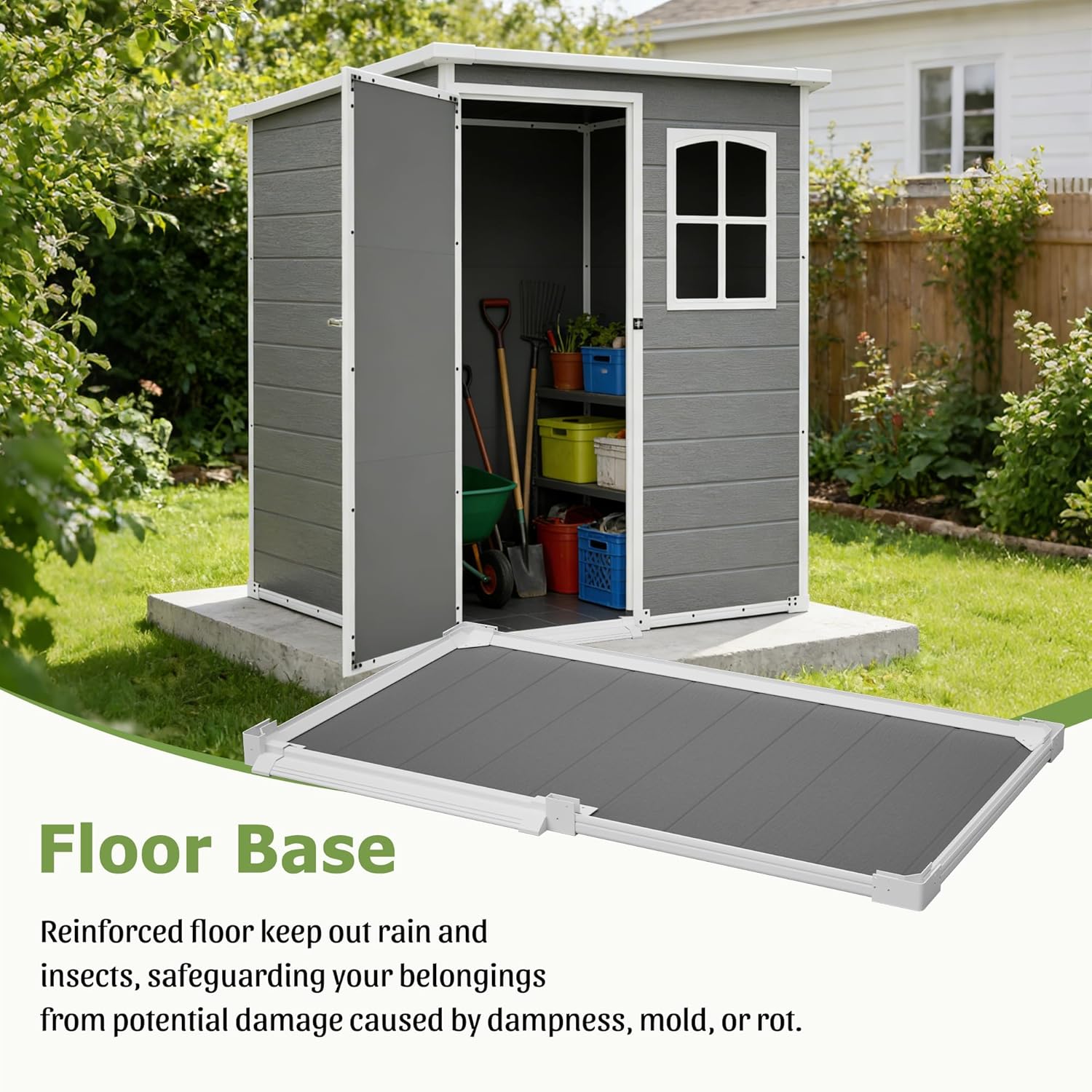 Resin Outdoor Storage Shed Kit - Gardening Tools In 리뷰 및 가격
