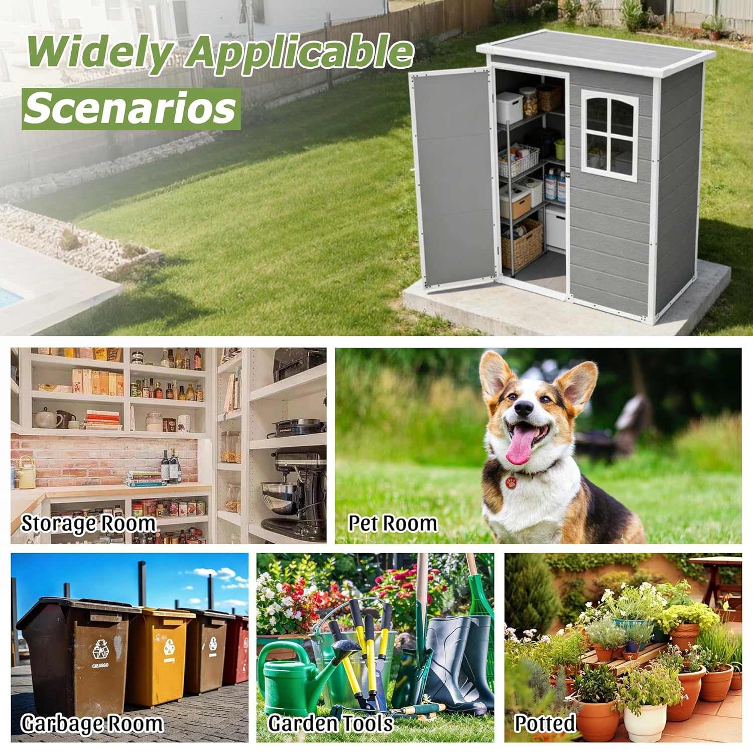 Resin Outdoor Storage Shed Kit - Gardening Tools In 리뷰 및 가격