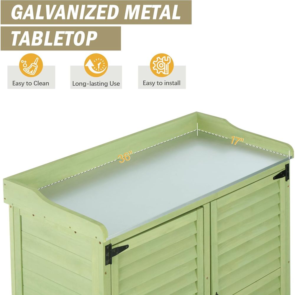 Outdoor Potting Bench with Met - Gardening Tools Toolstation 리뷰 및 가격