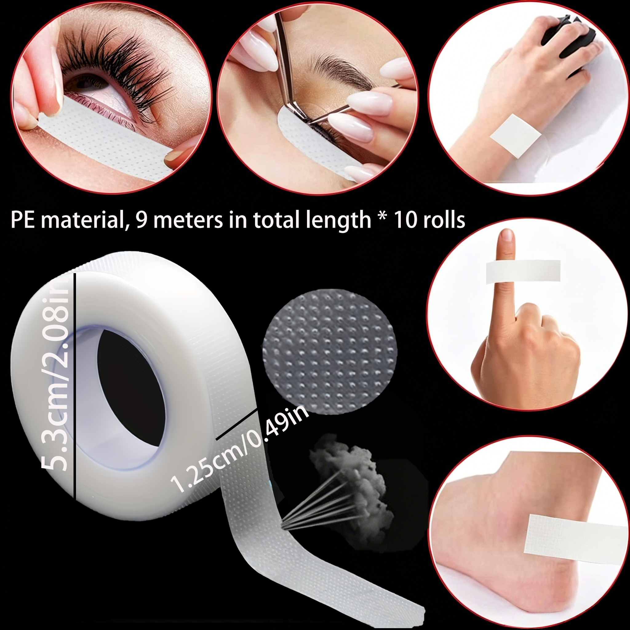 10 Rolls 9m PE Eyelash Extensi - Grafting Tape 리뷰 및 가격