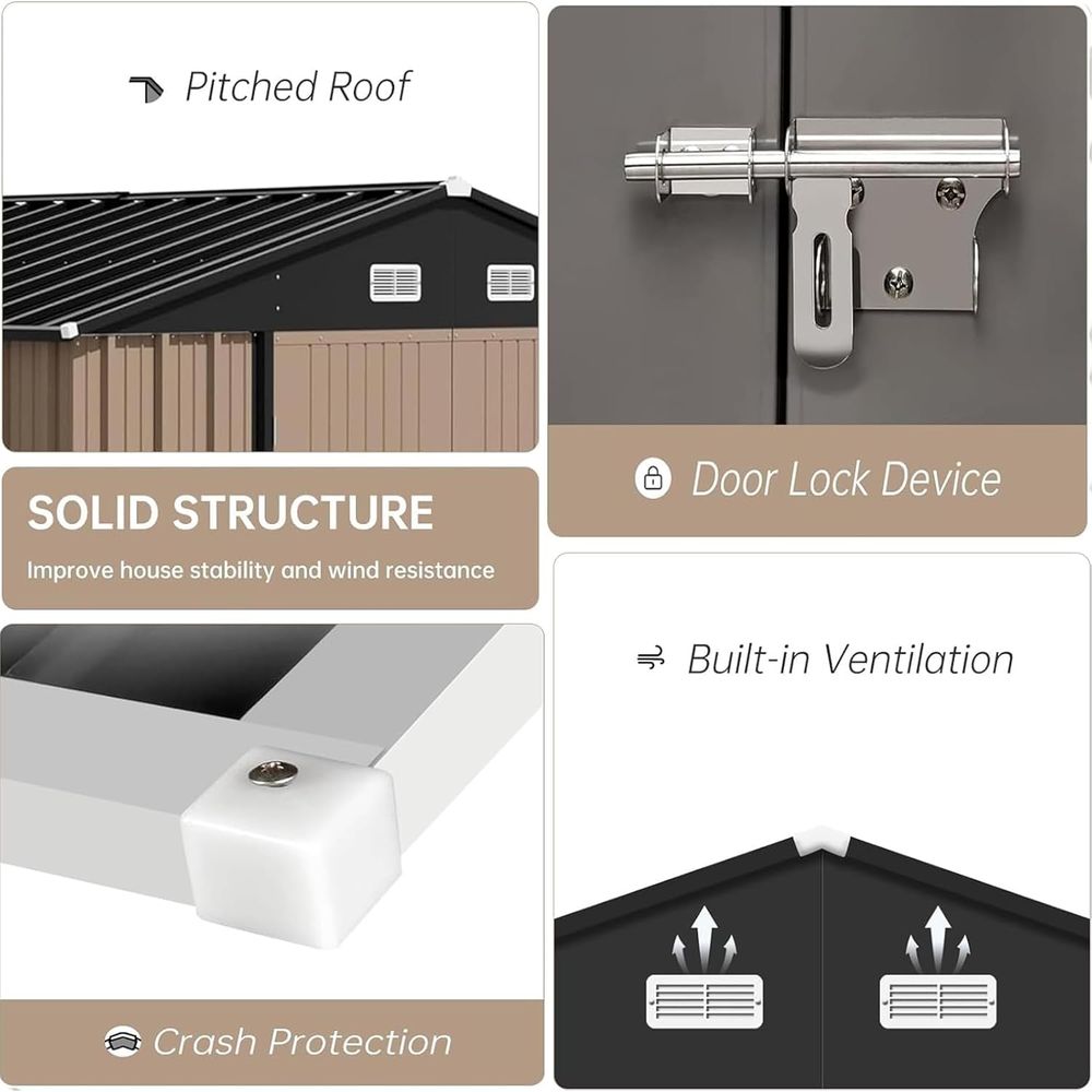 10ft x 12ft Outdoor Storage Sh - Gardening Tools In 리뷰 및 가격
