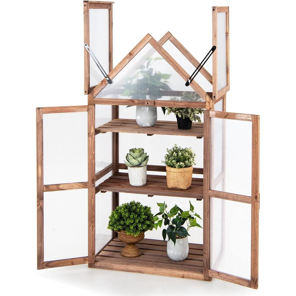 Portable 3-Tier Wooden Mini Gr - Greenhouse Mini Indoor 리뷰 및 가격