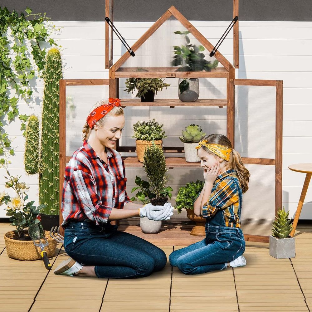 Portable 3-Tier Wooden Mini Gr - Greenhouse Mini Indoor 리뷰 및 가격