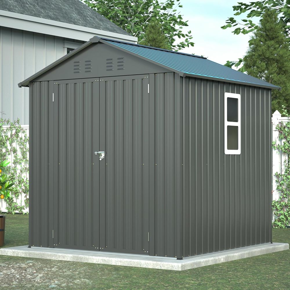 6x6 Metal Outdoor Storage Shed - Gardening Tools In 리뷰 및 가격