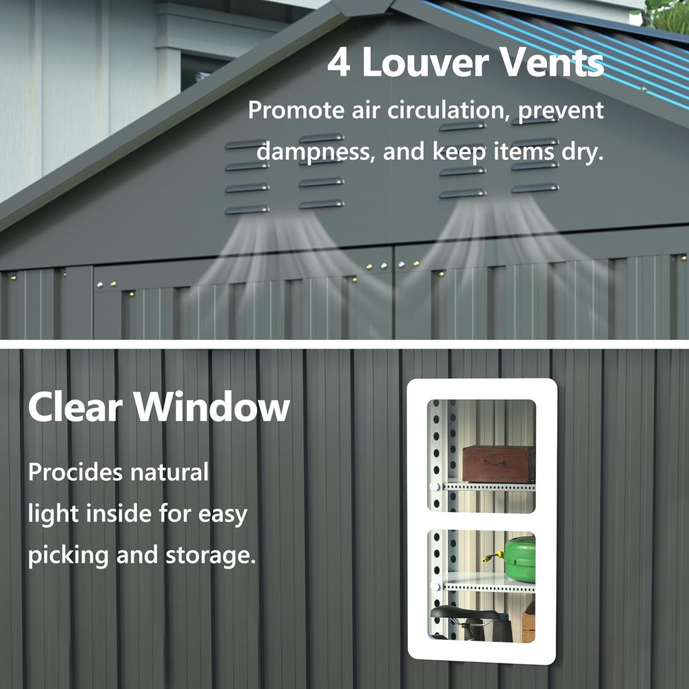 6x6 Metal Outdoor Storage Shed - Gardening Tools In 리뷰 및 가격