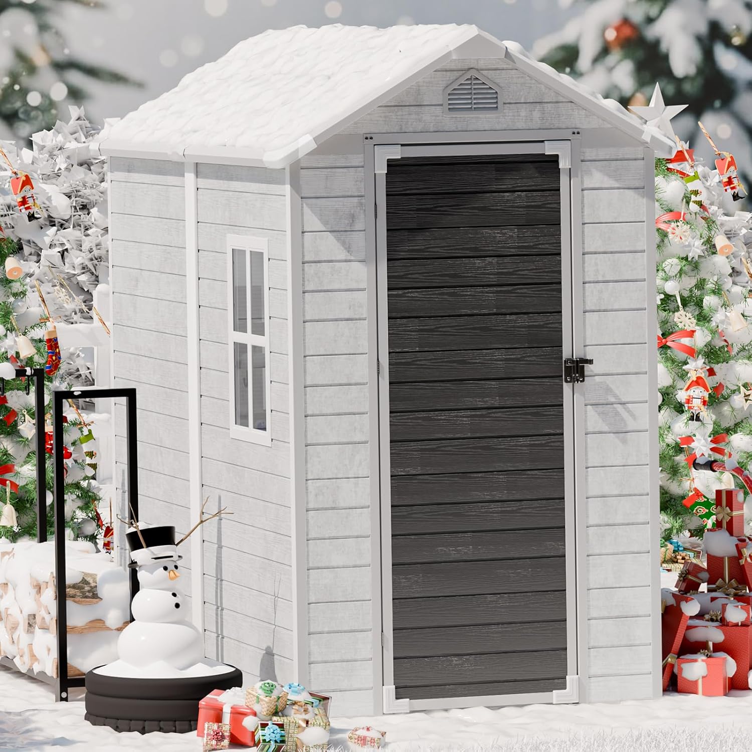 4x6 FT Plastic Storage Shed Wa - Gardening Tools In 리뷰 및 가격