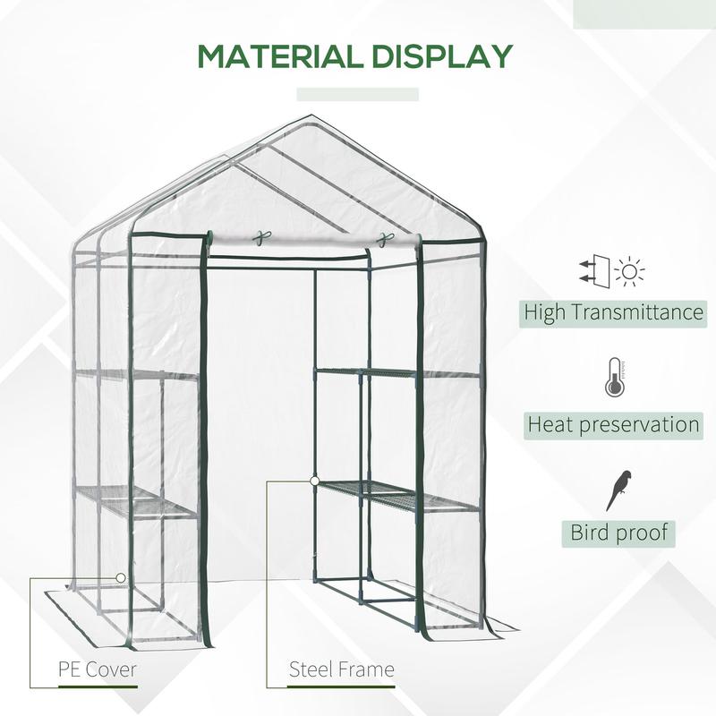 Outsunny 5' x 5' x 6' Mini Wal - Greenhouse Mini Indoor 리뷰 및 가격