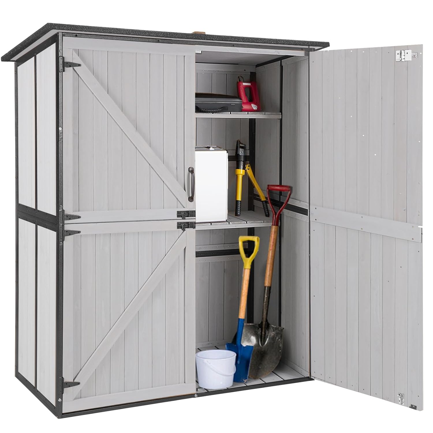 Outdoor Cabinet Storage Shed w - Gardening Tools In 리뷰 및 가격