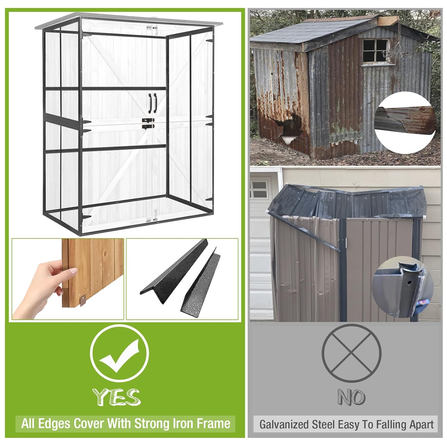 Outdoor Cabinet Storage Shed w - Gardening Tools In 리뷰 및 가격