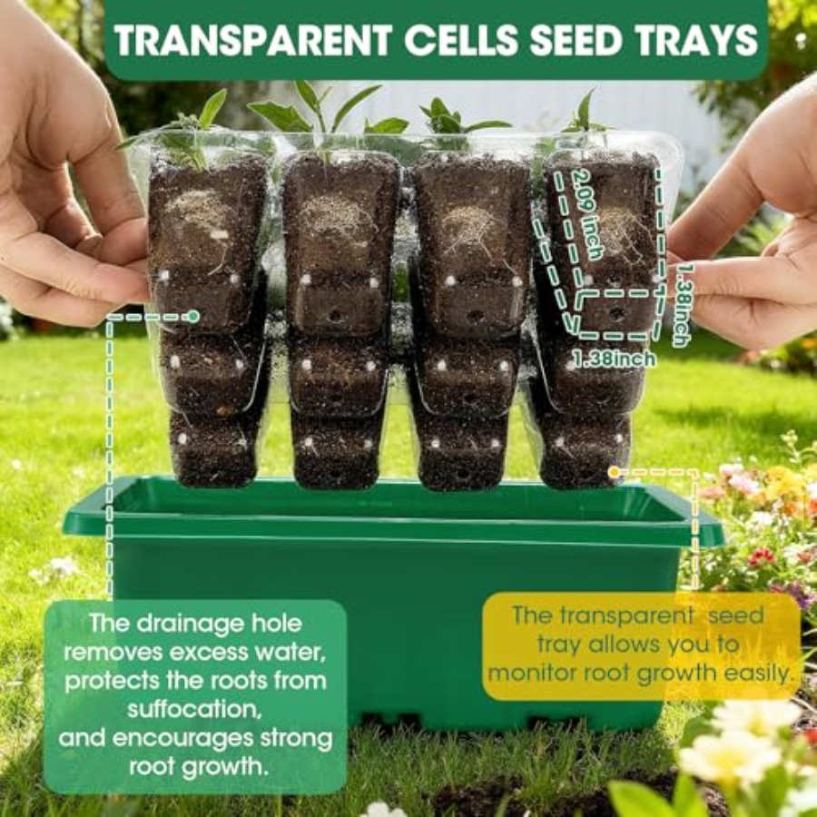 5 Packs Seed Starter Tray with - Greenhouse Mini Indoor 리뷰 및 가격
