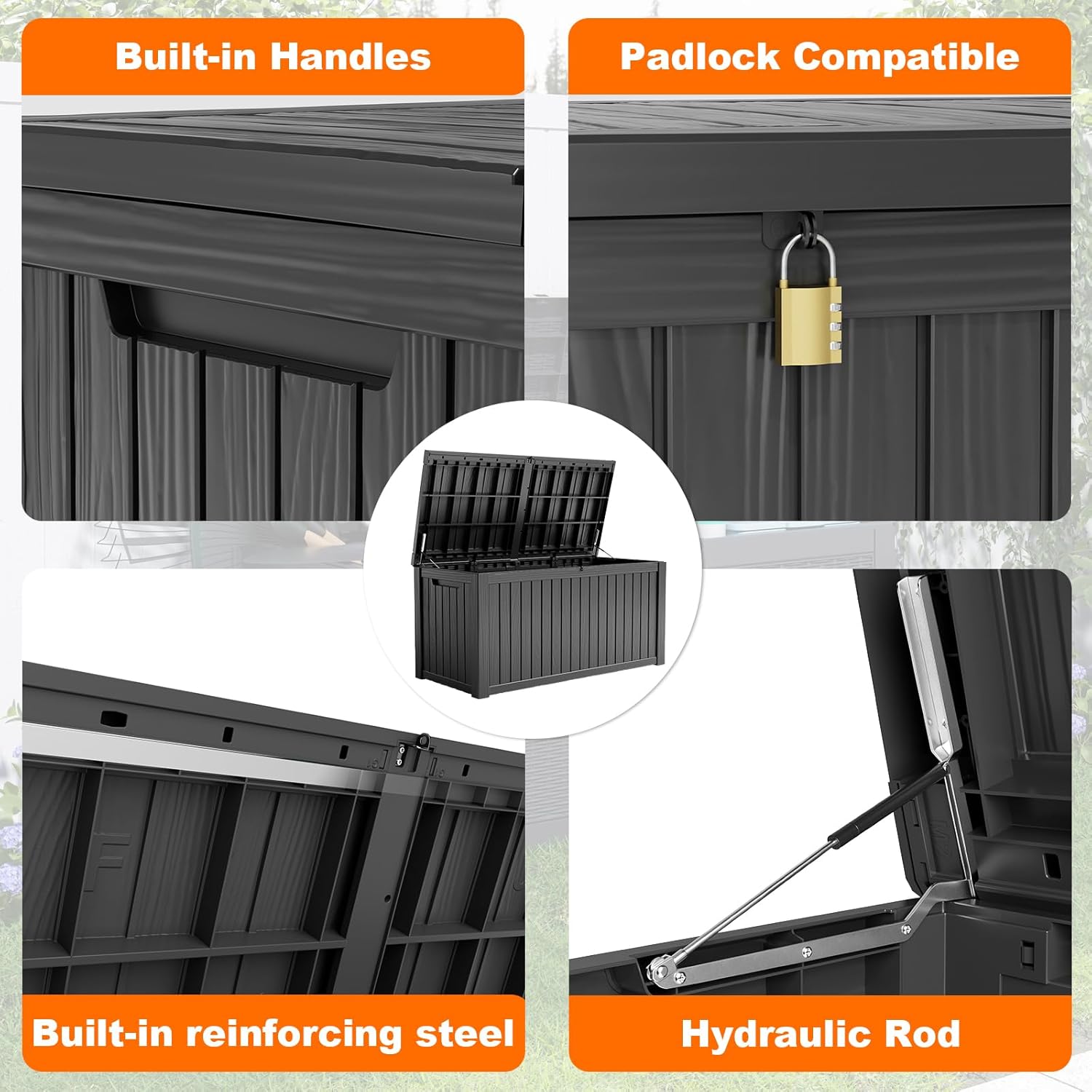 180Gal Lockable Resin Deck Box - Gardening Tools In 리뷰 및 가격
