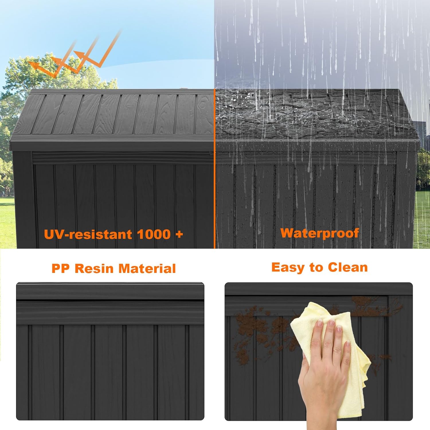 180Gal Lockable Resin Deck Box - Gardening Tools In 리뷰 및 가격