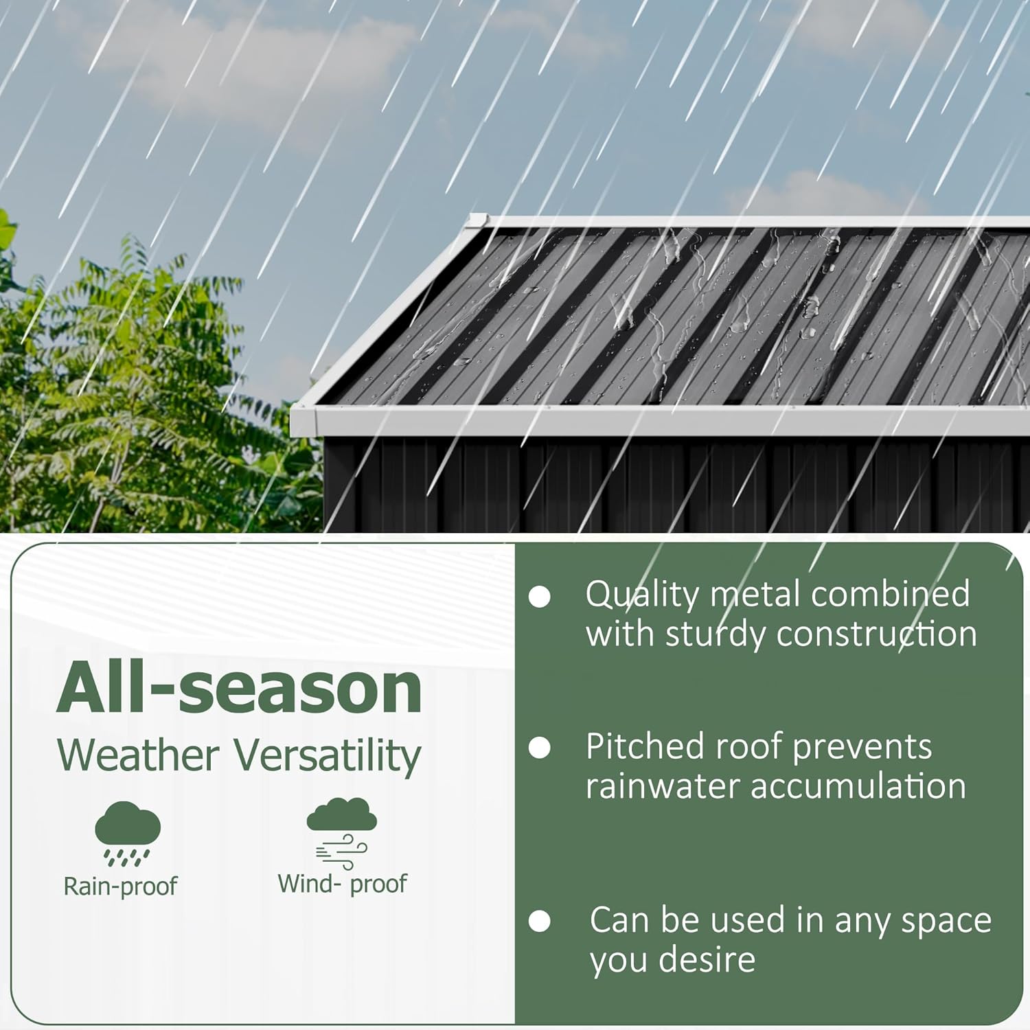 8x8 FT Outdoor Storage Shed, U - Gardening Tools In 리뷰 및 가격